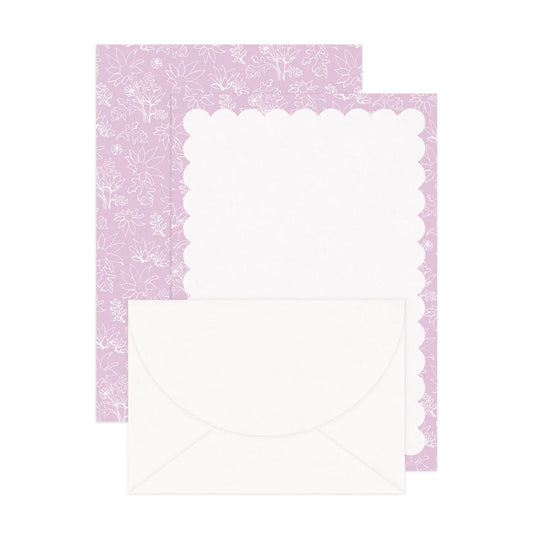 Lilac Daisies Writing Set
