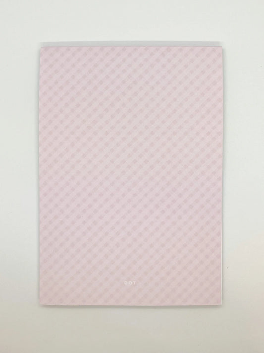 Lilac Gingham 'Dot' A5 Dot Grid Notebook