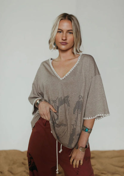 Lone Ranger Vee Neck Tee