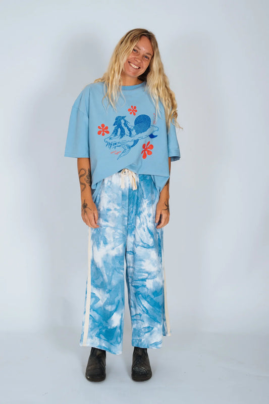 Artist Tee ~ Cloud Surfing Blue