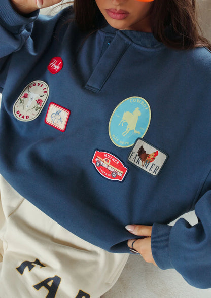 Love Is Dead Button Up Pullover