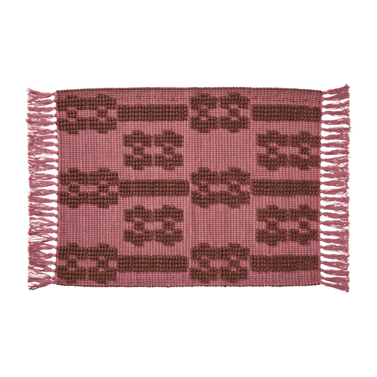 Sawa Cotton Mat - Rosewater