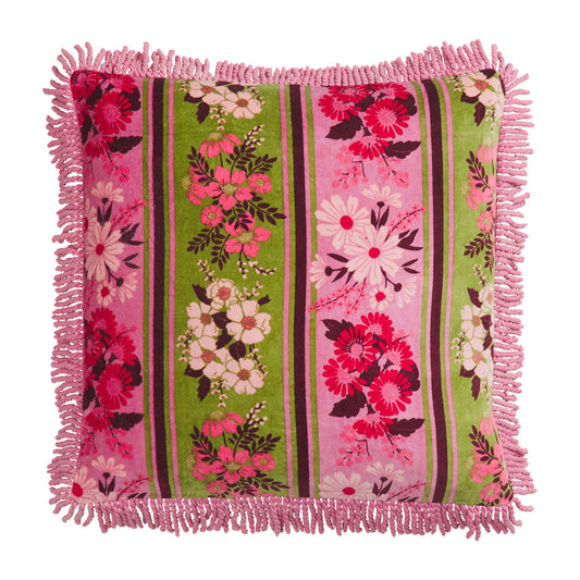 Devi Velvet Cushion Rosewater