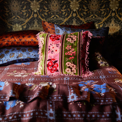 Devi Velvet Cushion Rosewater