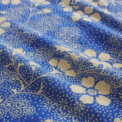Salina Linen Flat Sheet - Lapis