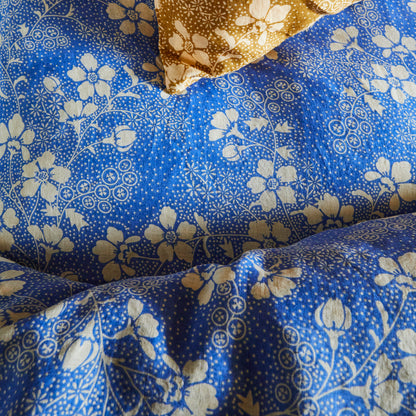 Salina Linen Flat Sheet - Lapis