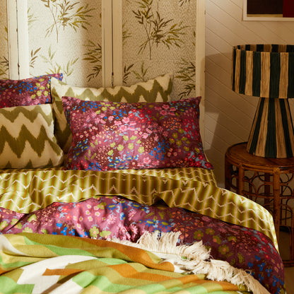 Aisha Cotton Pillowcase Plumberry Set of 2