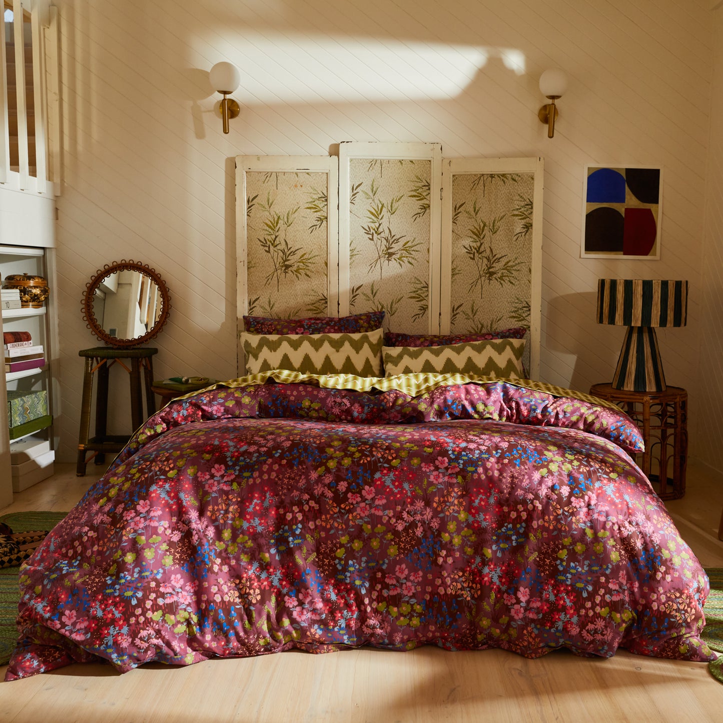 Aisha Cotton Quilt Cover - Plumberry