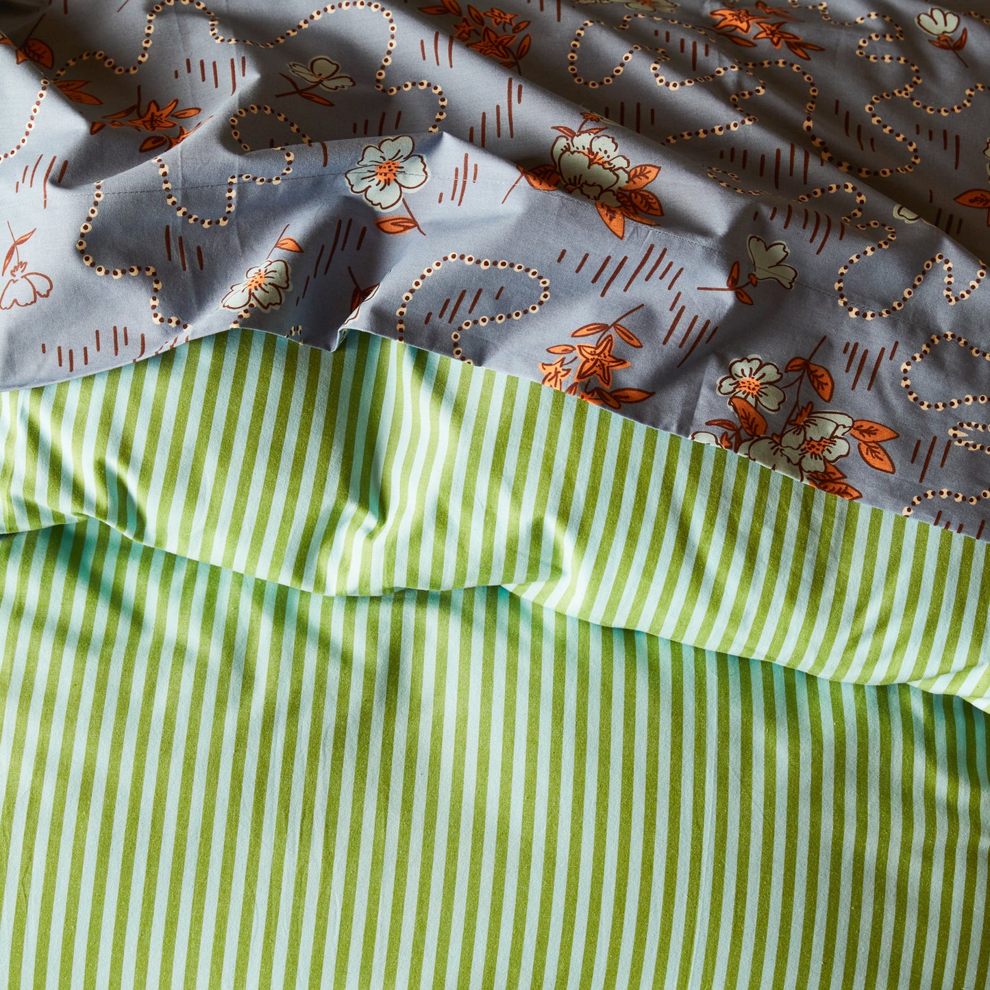 Bundi Cotton Quilt Cover - Palm