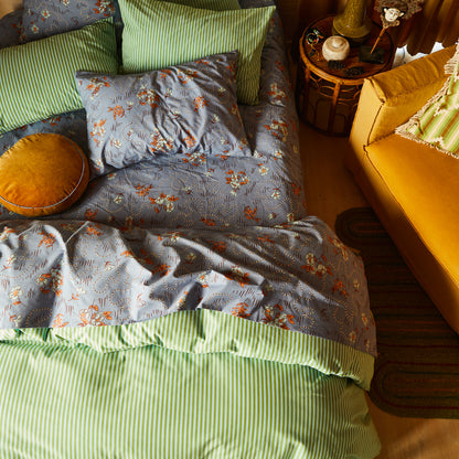 Bundi Cotton Quilt Cover - Palm