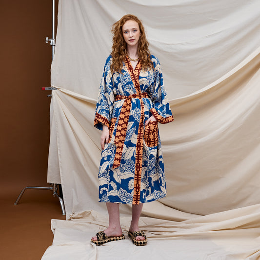 Lata Cotton Bath Robe