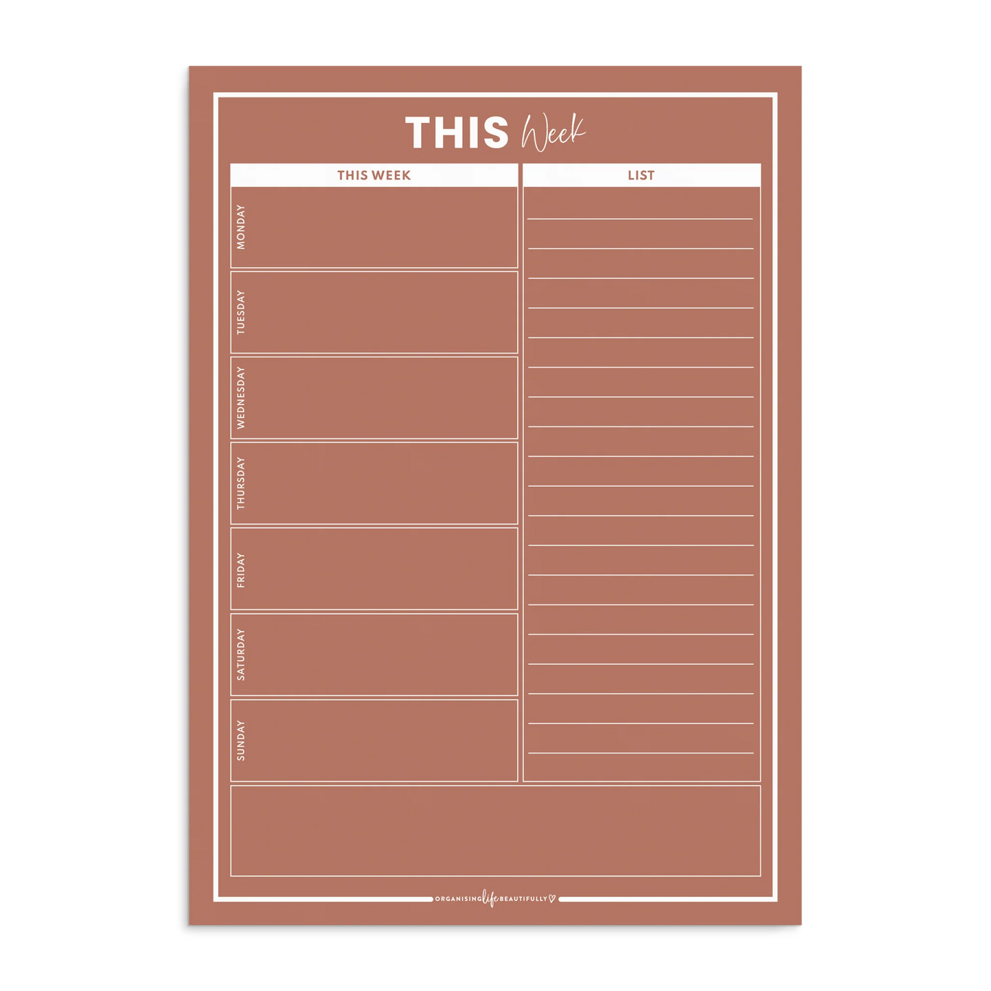 Magnet Weekly Planner A4