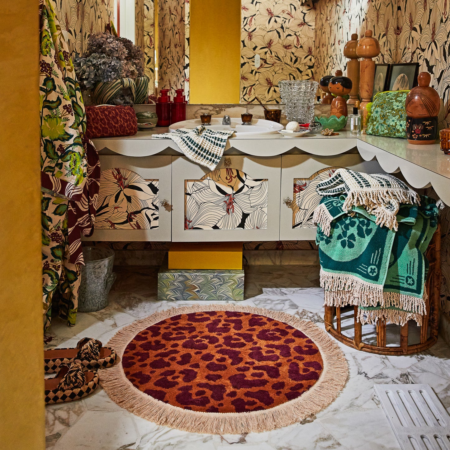 Odette Round Bath Mat