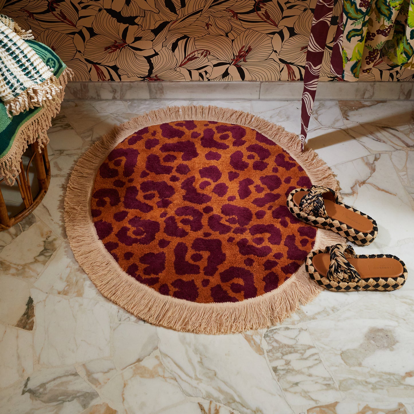 Odette Round Bath Mat