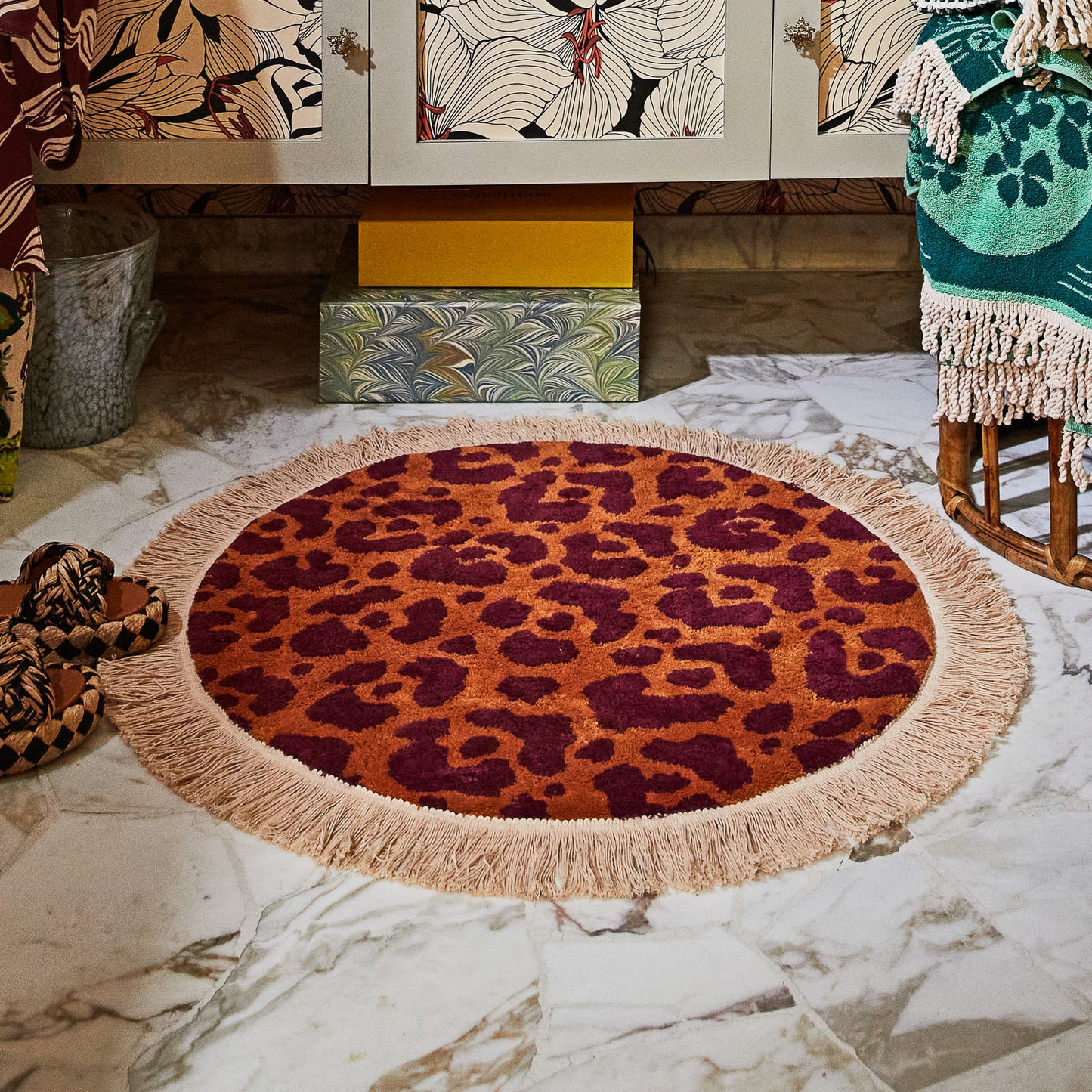 Odette Round Bath Mat