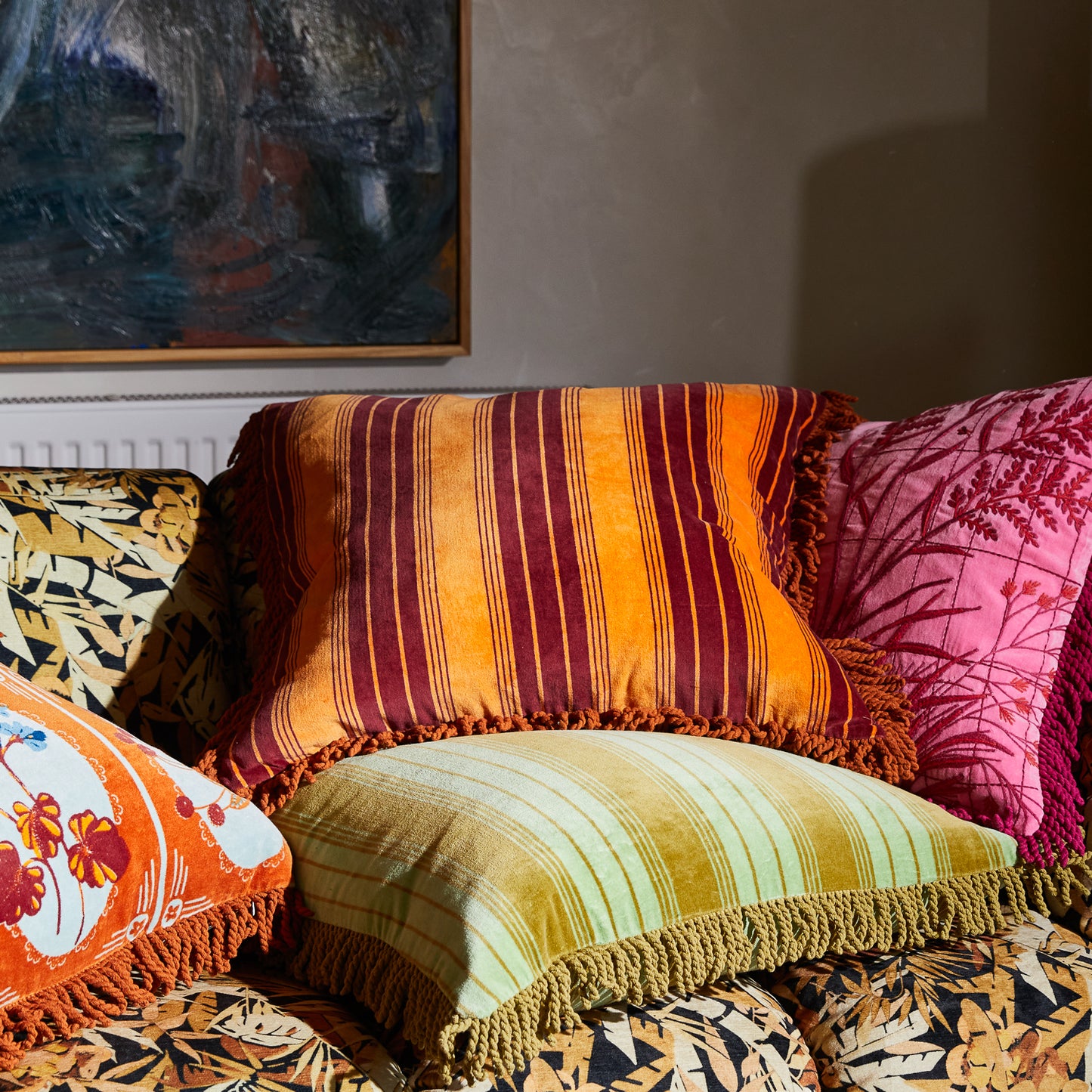 Brigitte Velvet Cushion - Kent Feather Insert