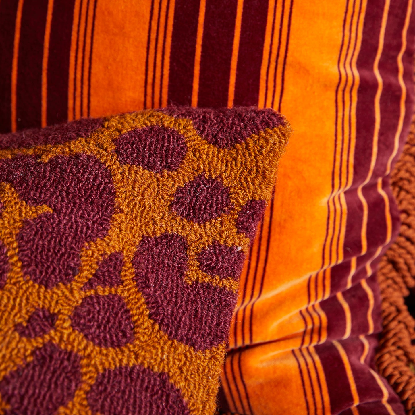 Brigitte Velvet Cushion - Kent Feather Insert