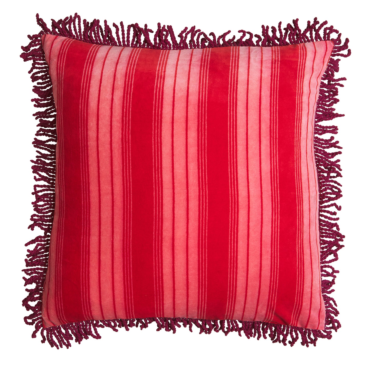 Brigitte Velvet Cushion - Cosmo Pink Feather Insert