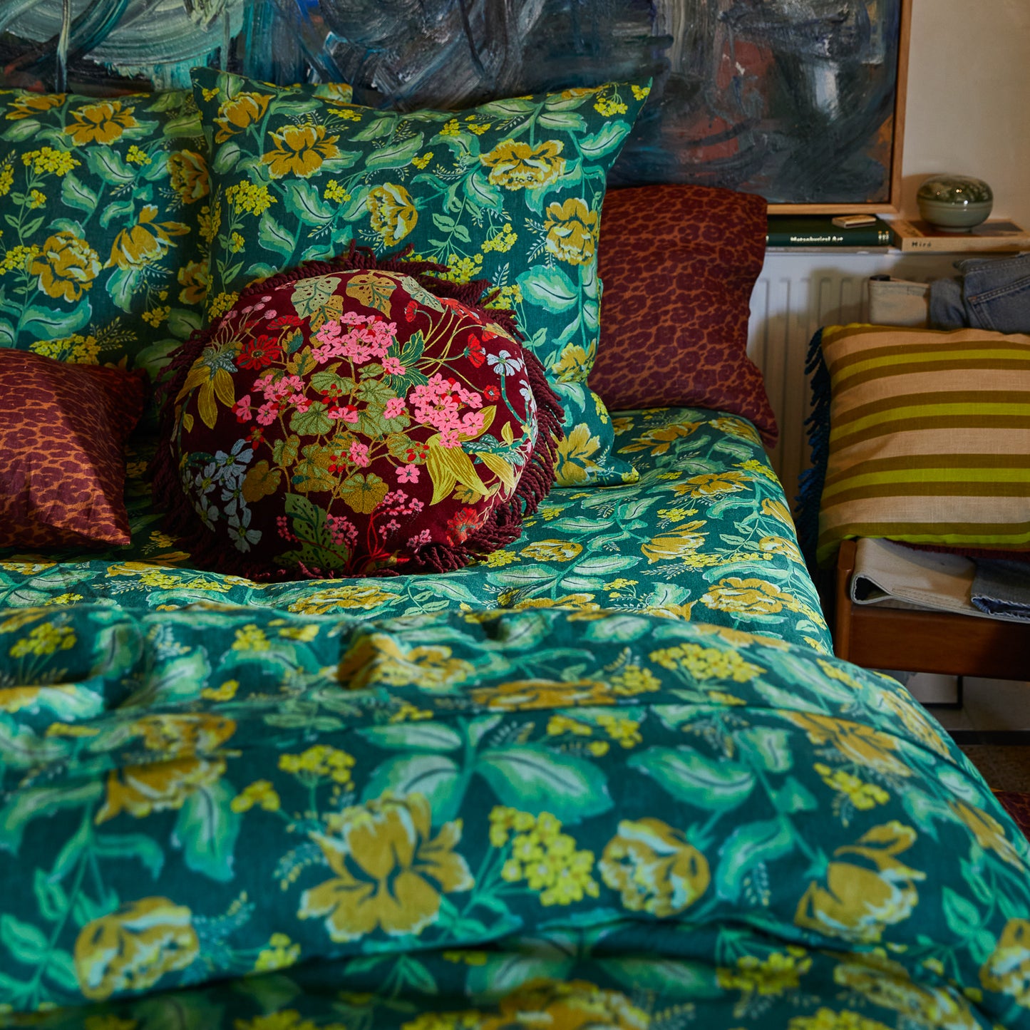 Genevieve Fringe Cushion Feather Insert