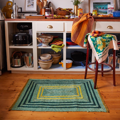 Lenore Jute Mat - Emerald