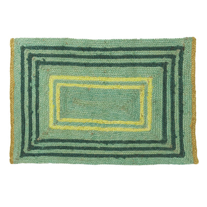 Lenore Jute Mat - Emerald