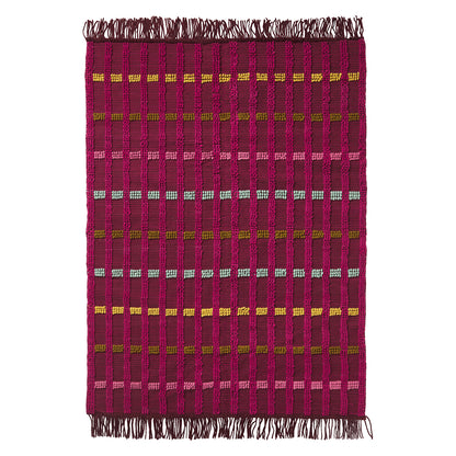 Morell Knotted Rug - Fuchsia