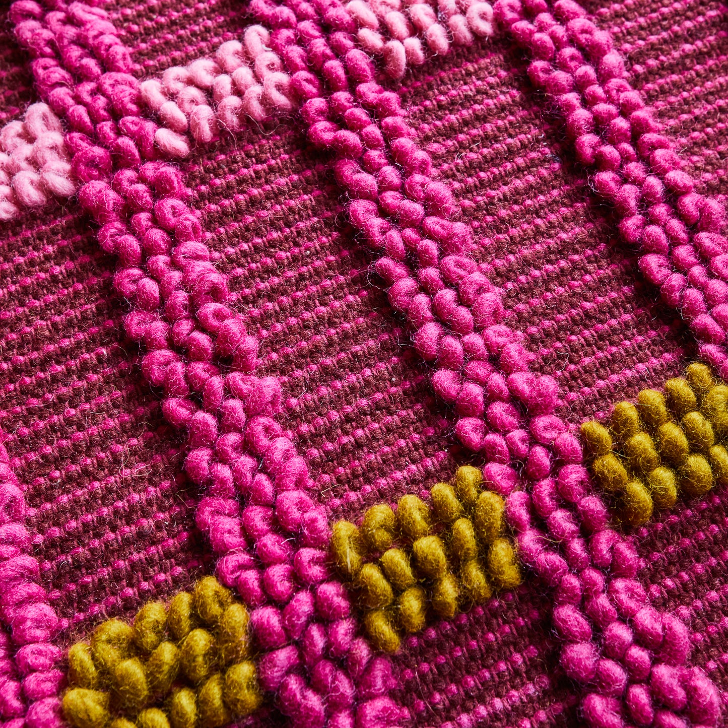 Morell Knotted Rug - Fuchsia