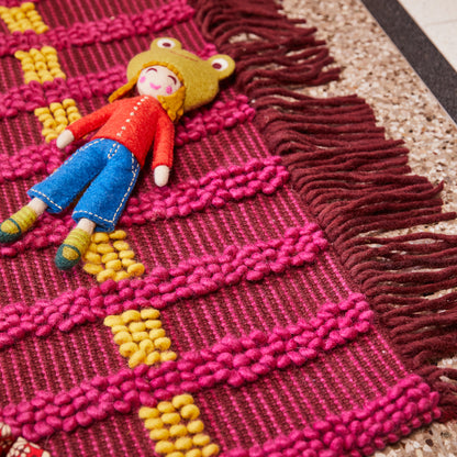 Morell Knotted Rug - Fuchsia
