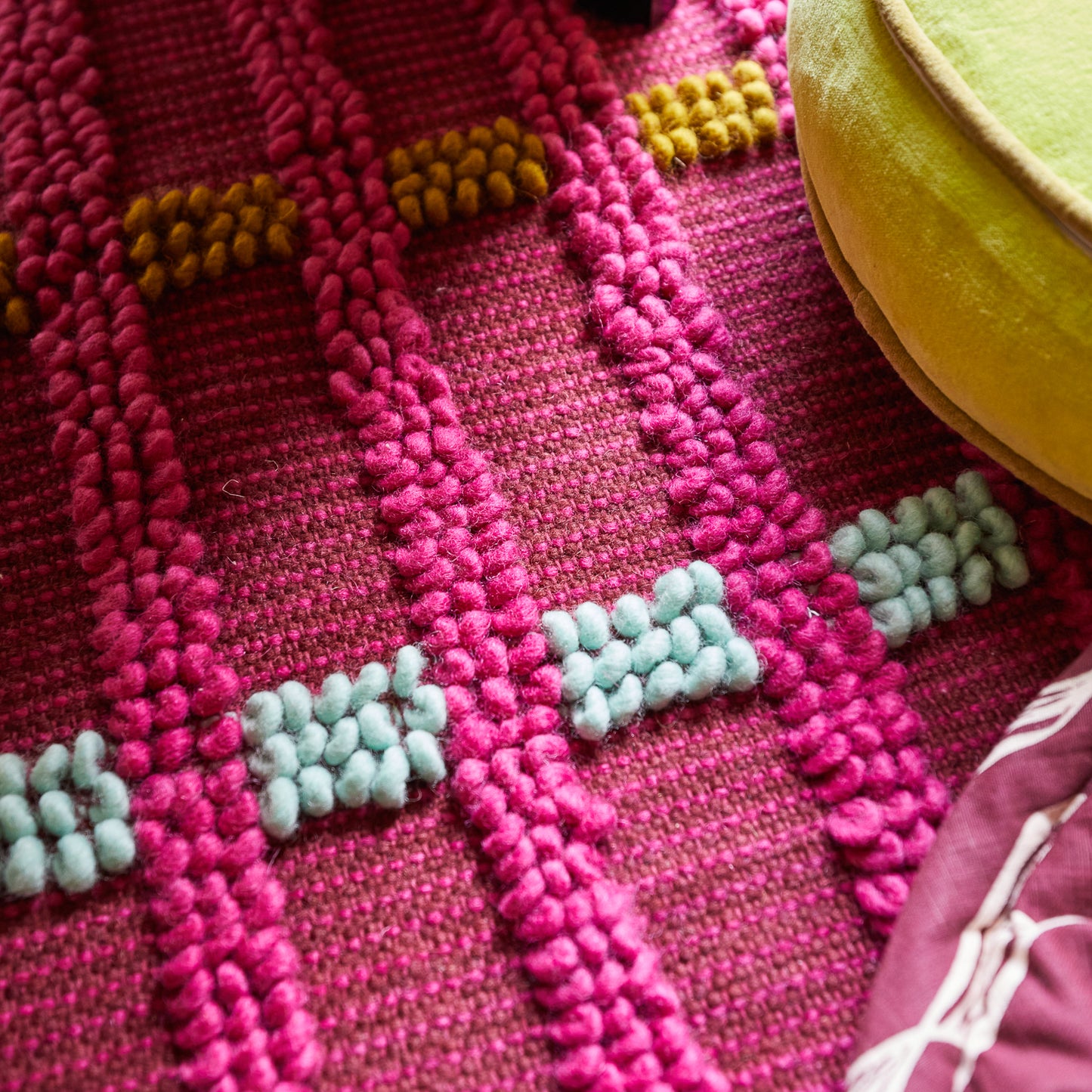 Morell Knotted Rug - Fuchsia