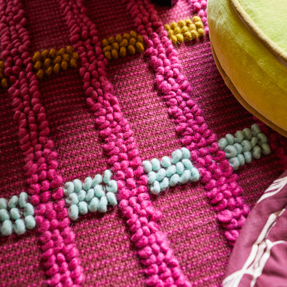 Morell Knotted Rug - Fuchsia