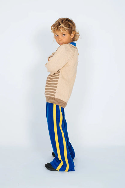 MINI Terry Pants ~ Blue + Yellow