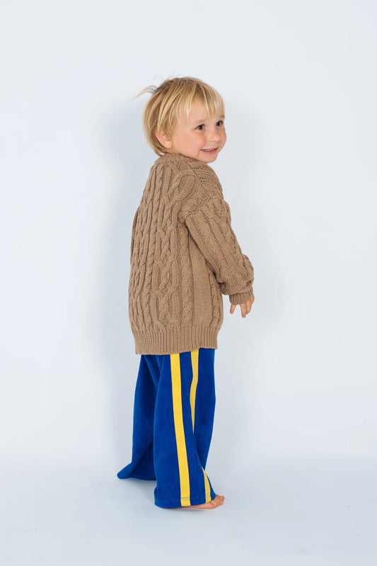 MINI Terry Pants ~ Blue + Yellow