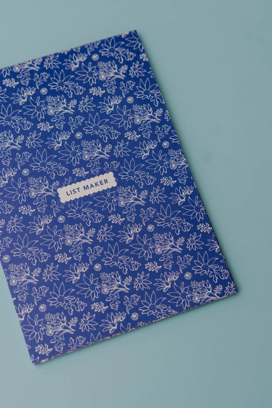 Flannel Flowers Listmaker Notepad