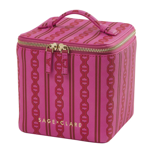 Acadia Cosmetic Case - Fuchsia