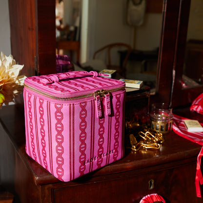 Acadia Cosmetic Case - Fuchsia
