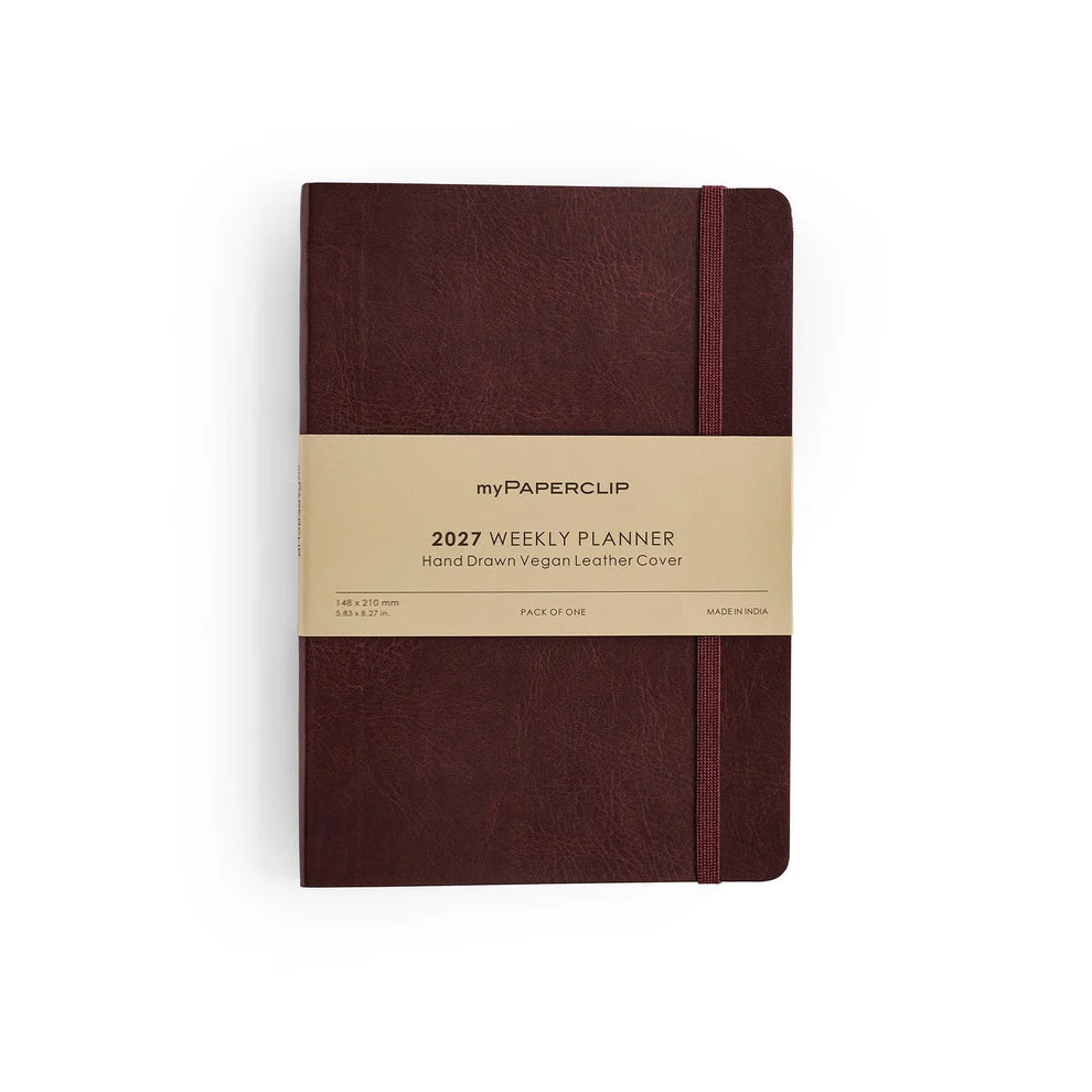 2027 Weekly Planner (Soft Cover) M2 Brown