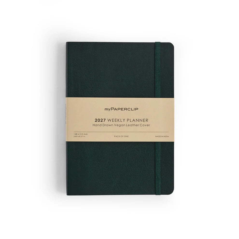 2027 Weekly Planner (Soft Cover) M2 Green