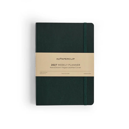 2027 Weekly Planner (Soft Cover) M2 Green