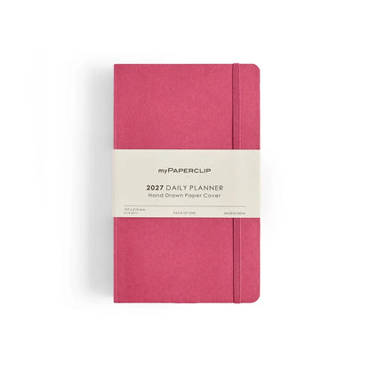 2027 Daily Planner (Soft Cover) M1 Raspberry