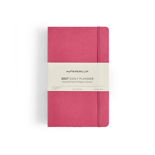 2027 Daily Planner (Soft Cover) M1 Raspberry