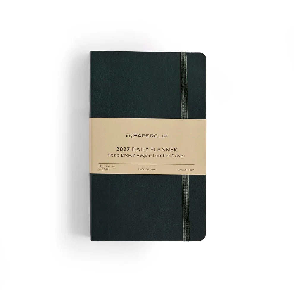 2027 Daily Planner (Soft Cover) M2 Green