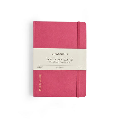 2027 Weekly Planner (Soft Cover) Raspberry