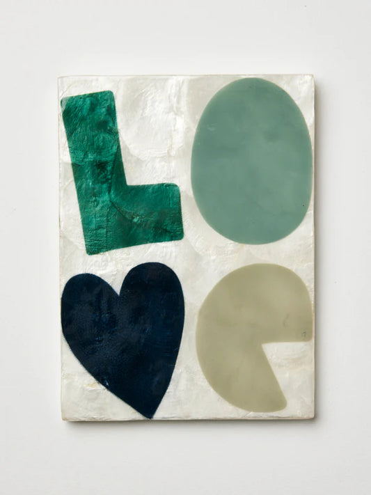 Golden Love Tile Blue