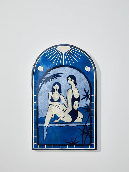Resort Toe Dip Blue Wall Art
