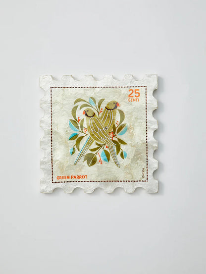 Parrot Stamp Wall Art