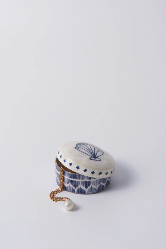 Atlantic Shell Navy Box Round