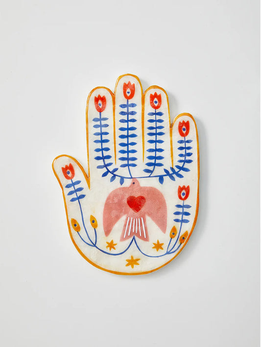 Tulum Hand Bird Pink Wall Art