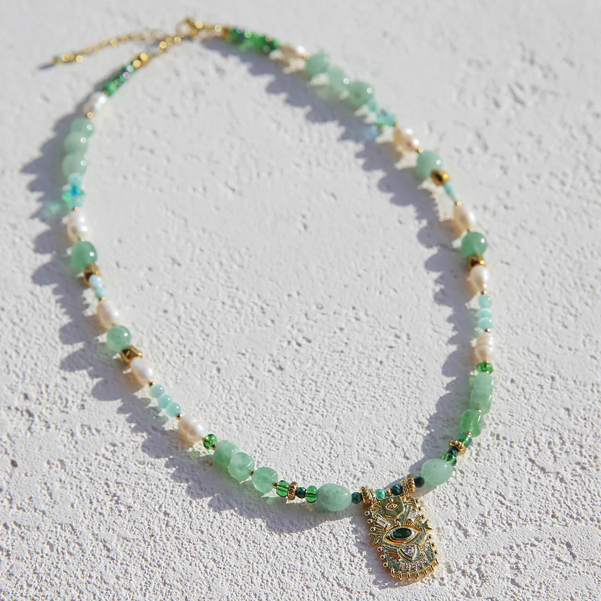 Green Eye Necklace