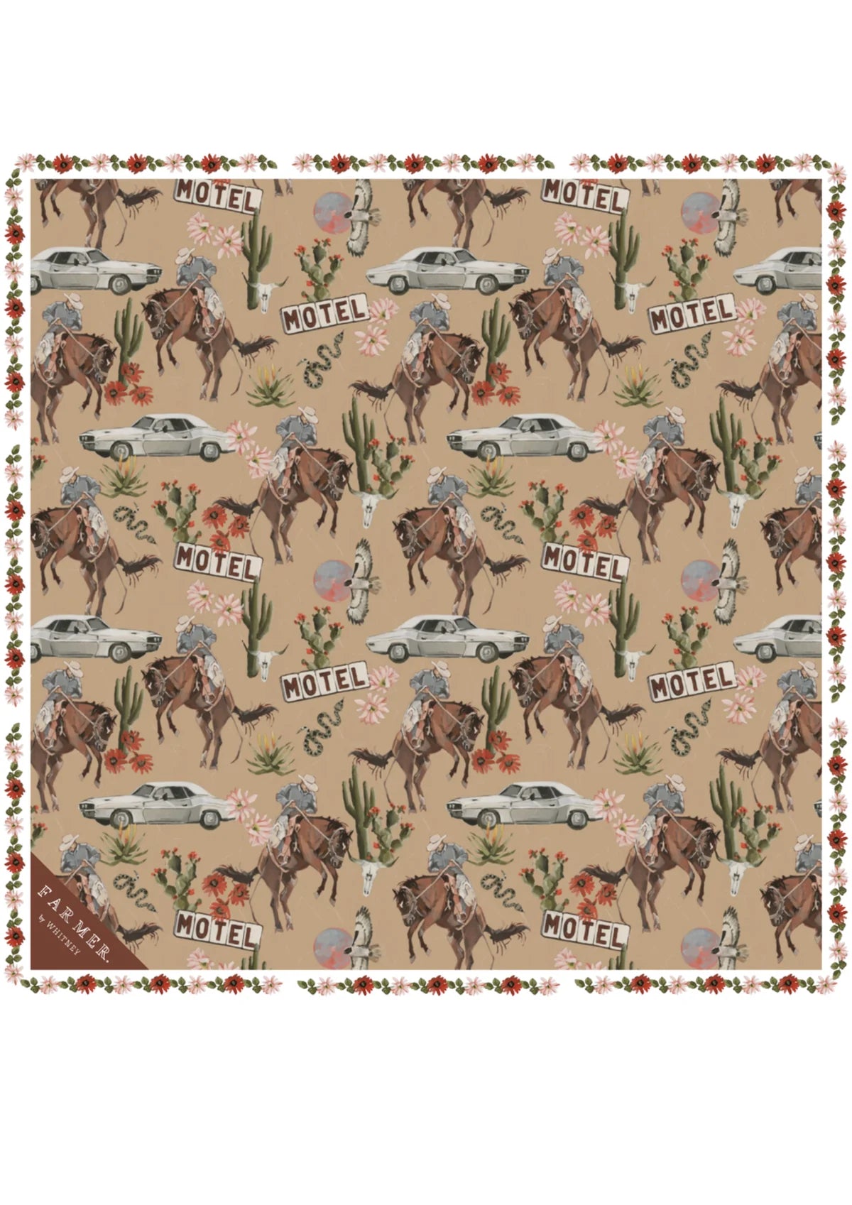 No Man's Land Cotton Bandana 65x65