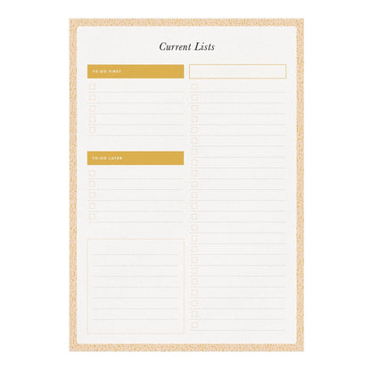 Ochre Composition Listmaker Notepad